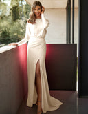 Langes Elfenbeinkleid Barcelona - 8J1K8