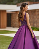 Langes Elfenbeinkleid Barcelona - 8J2J3