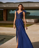 Langes Elfenbeinkleid Barcelona - 8J236