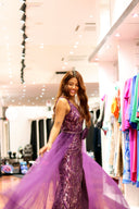 Langes Elfenbeinkleid Barcelona - 8J3A2