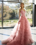 Langes Elfenbeinkleid Barcelona - 8J2E3