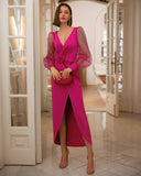 Elfenbeinfarbenes Barcelona-Midikleid – 9J253