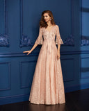 Langes Elfenbeinkleid Barcelona - 4J164