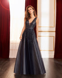 Langes Elfenbeinkleid Barcelona - 4J2F5