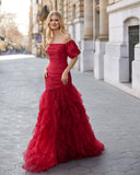 Langes Elfenbeinkleid Barcelona - 7J170