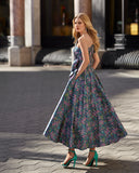 Vestido midi de Marfil Barcelona - 7J1A2B