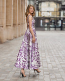 Vestido midi de Marfil Barcelona - 7J1A5