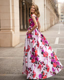 Vestido largo de Marfil Barcelona - 7J1A8