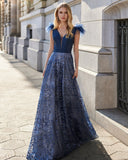 Langes Elfenbeinkleid Barcelona - 7J1M9