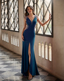 Langes Elfenbeinkleid Barcelona - 7J209