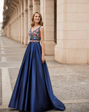 Vestido largo de Marfil Barcelona - 7J2C1