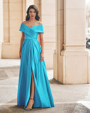 Langes Elfenbeinkleid Barcelona - 7J2O1