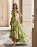 Elfenbeinfarbenes Barcelona-Midikleid – 7J2P3