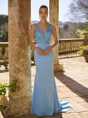 Vestido largo de Marfil Barcelona - 7M1Z5