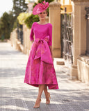 Vestido midi de Couture Club - 8G1N1