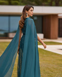 Langes Elfenbeinkleid Barcelona - 8J187