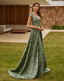 Langes Elfenbeinkleid Barcelona - 8J1J9