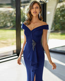 Langes Elfenbeinkleid Barcelona - 8J210