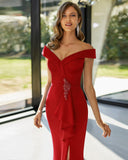 Langes Elfenbeinkleid Barcelona - 8J210