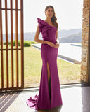 Langes Elfenbeinkleid Barcelona - 8J219