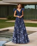 Langes Elfenbeinkleid Barcelona - 8J2C7