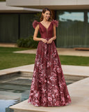 Langes Elfenbeinkleid Barcelona - 8J2C7