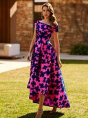 Vestido midi de Marfil Barcelona - 8J2F9