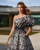 Vestido midi de Marfil Barcelona - 8J2G9