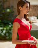 Elfenbeinfarbenes Barcelona-Midikleid - 8J2H6