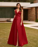 Langes Elfenbeinkleid Barcelona - 8J2H9