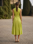 Vestido midi de Marfil Barcelona - 8J2K1
