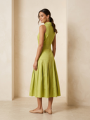 Vestido midi de Marfil Barcelona - 8J2K1