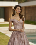 Vestido largo de Marfil Barcelona - 8J2A6