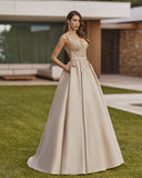 Vestido largo de Marfil Barcelona - 8J2J4