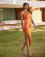 Vestido midi de Marfil Barcelona  - 8J1L1