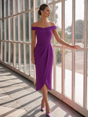 Vestido midi de Marfil Barcelona - 8M112