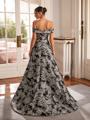 Vestido largo de Marfil Barcelona - 8M1A7