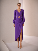 Vestido midi de Marfil Barcelona - 8M125