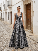 Vestido largo de Marfil Barcelona- 8M131