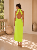 Vestido midi de Marfil Barcelona - 8M1A4