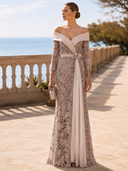 Vestido largo de Couture Club - 8M1E2