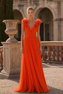 Vestido largo de Marfil Barcelona - 8M1E4
