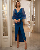 Elfenbeinfarbenes Barcelona-Midikleid – 9J253