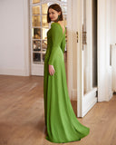 Langes Elfenbeinkleid Barcelona - 9J1A8