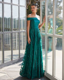 Vestido largo de Marfil Barcelona - 9J2D6