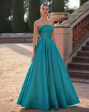 Vestido largo de Marfil Barcelona - 9J2F8