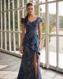 Langes Elfenbeinkleid Barcelona - 9J2K2