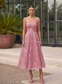 Vestido midi de Marfil Barcelona - 9M100