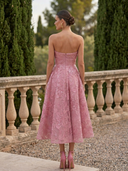 Vestido midi de Marfil Barcelona - 9M100
