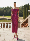 Vestido midi de Marfil Barcelona - 9M124